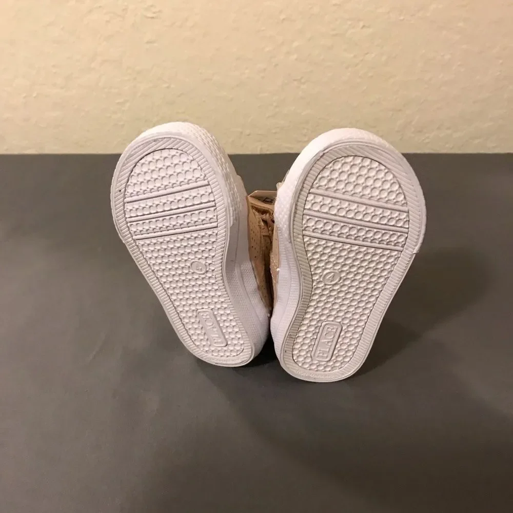 NEW - Toddler Girls Metallic High Top Sneakers